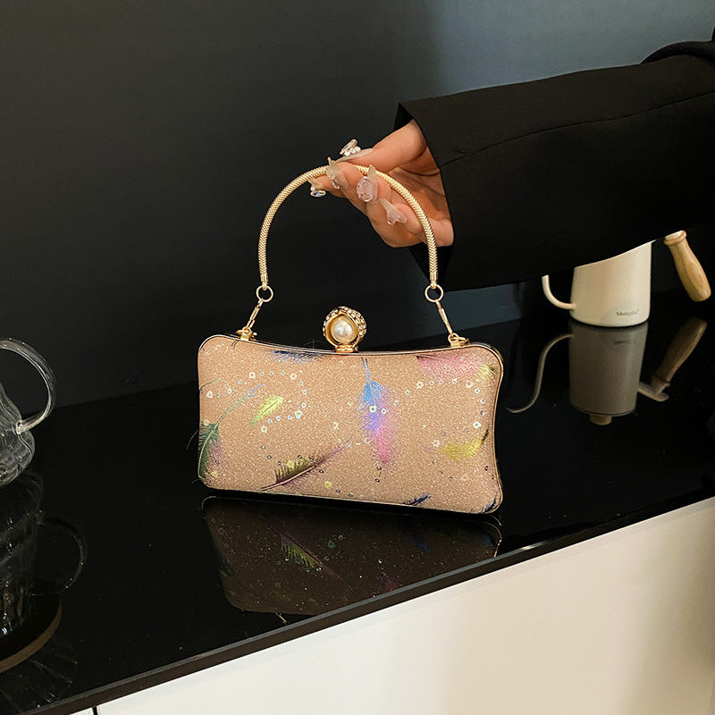 Glitzernde Abend-Clutch-Tasche Karnz