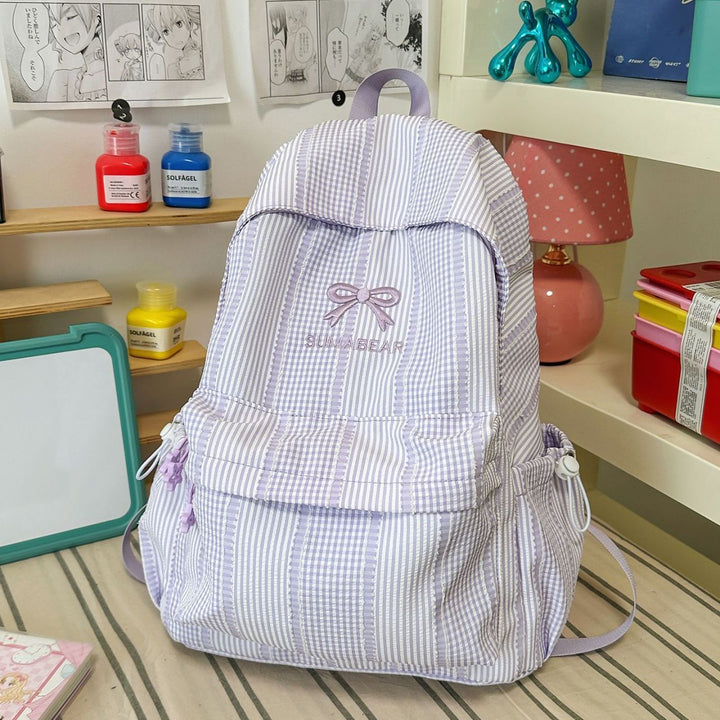 Stylische gestreifte Rucksack