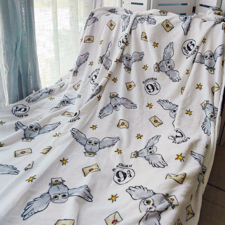 Gemütliche Eulen-themed Fleece-Decke