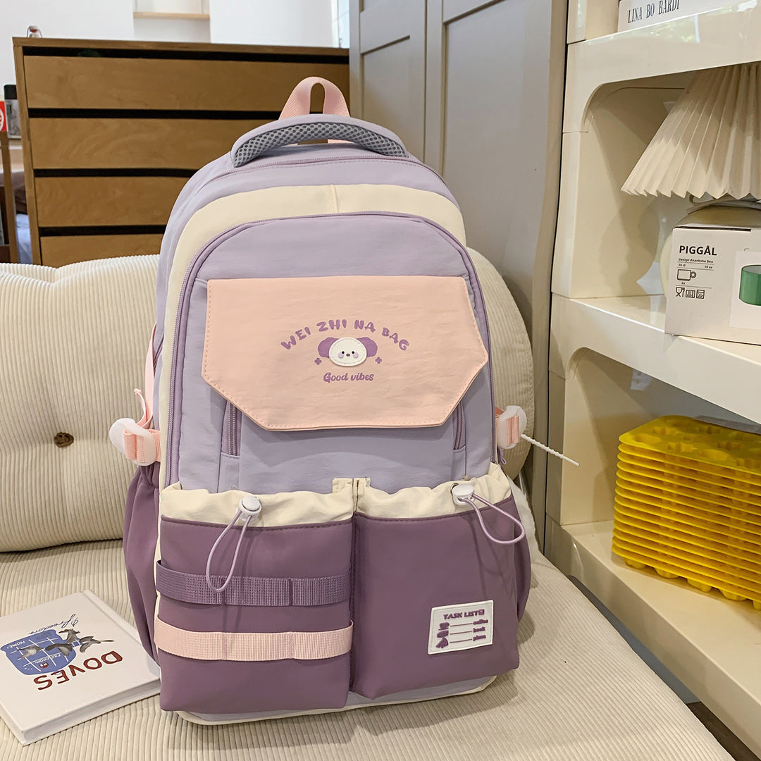 Verspielt Illustrierter Multi-Taschen Rucksack Karnz