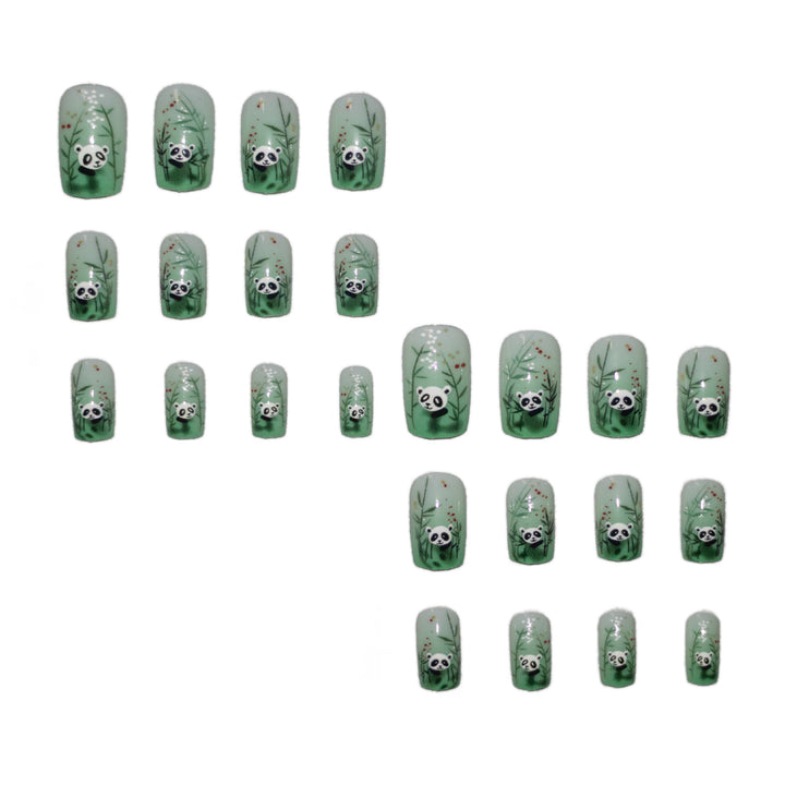Künstlerisches Panda Nagelkunst Set