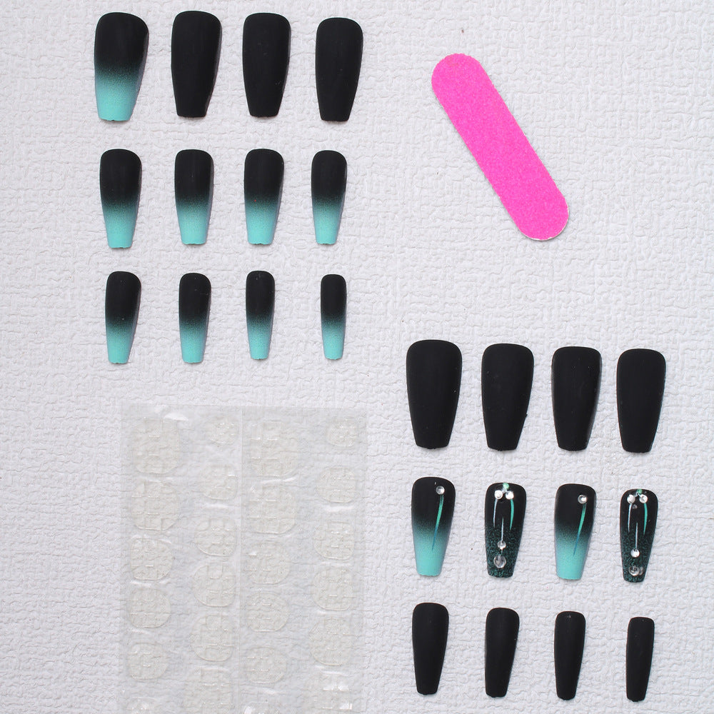Matte Ombre Press-On Nageldesign Karnz