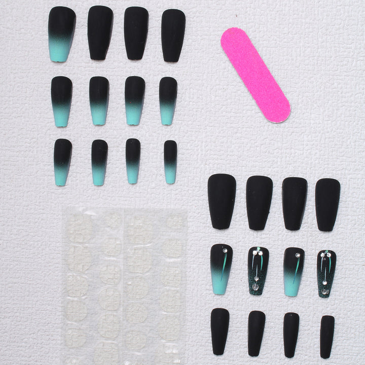 Matte Ombre Press-On Nageldesign Karnz