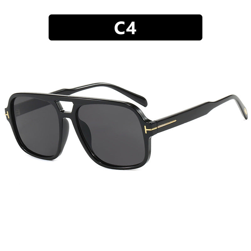 Damen Stylische Sonnenbrille im markanten Rechteckformat Karnz