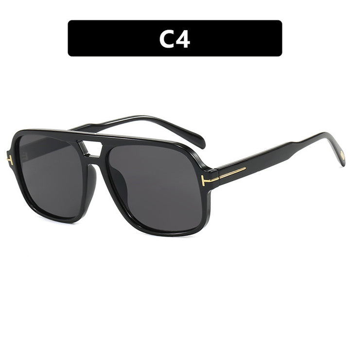 Damen Stylische Sonnenbrille im markanten Rechteckformat Karnz