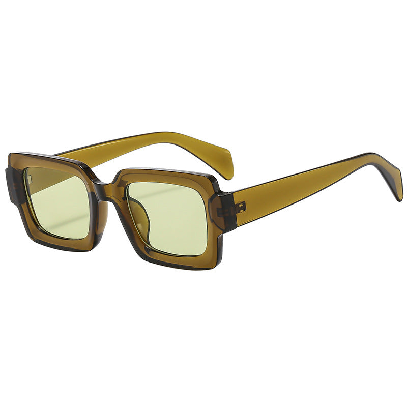 Damen Modische rechteckige Sonnenbrille mit eleganter Rahmendesign Karnz