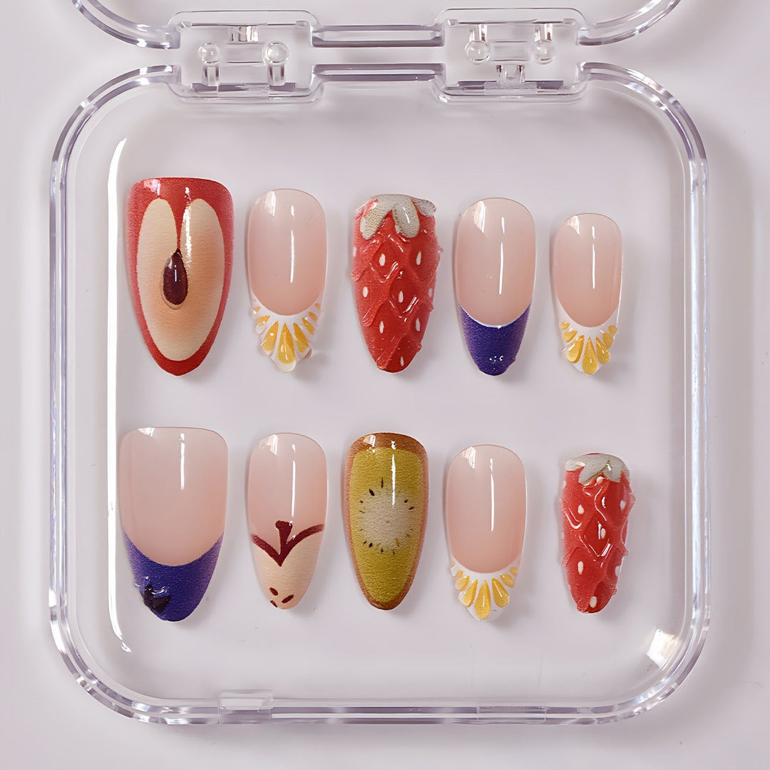 Künstlerisches Gel-Nagelkunst-Design Karnz