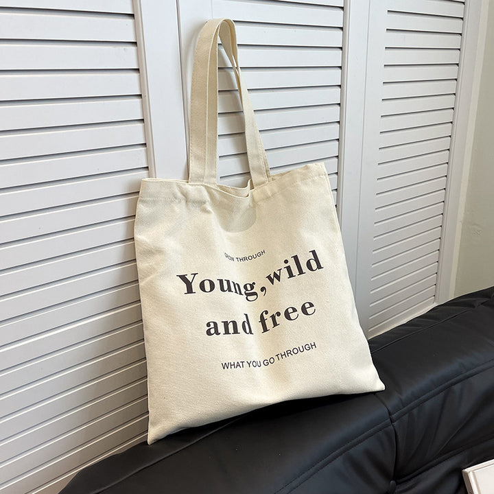 Motivational Canvas Tote Bag Karnz