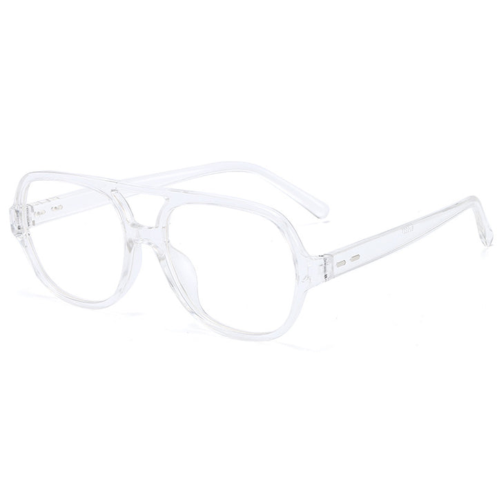 Damen quadratische Brille mit klarem Rahmen und modischem Design Karnz