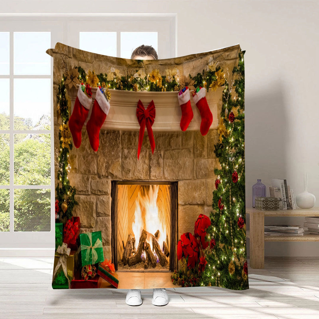 Urlaubsbedingte Fleece-Wurfdecke