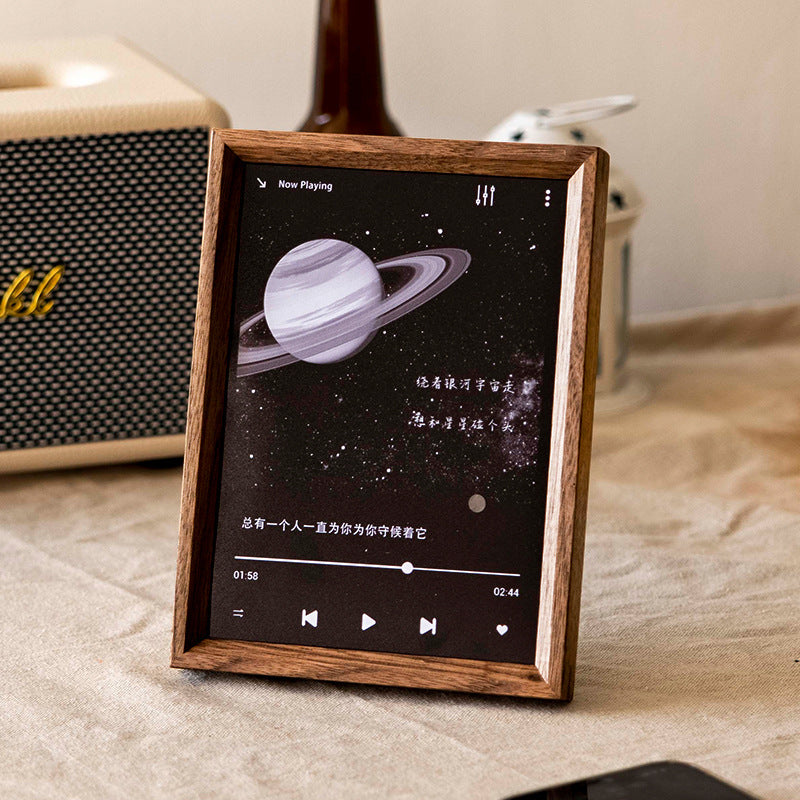 Eleganter Holz-Multimedia-Displayrahmen für Zuhause
