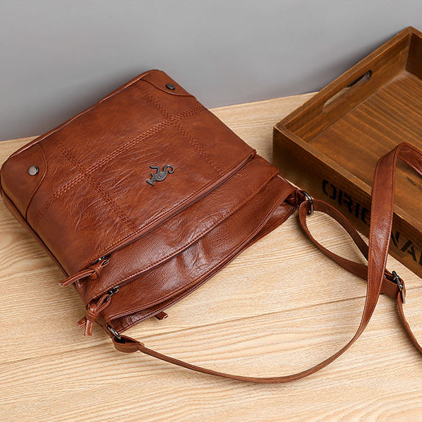 Damen Handtasche PU-Leder Kompakt und Stilvoll mit Geräumigen Taschen | Karnz