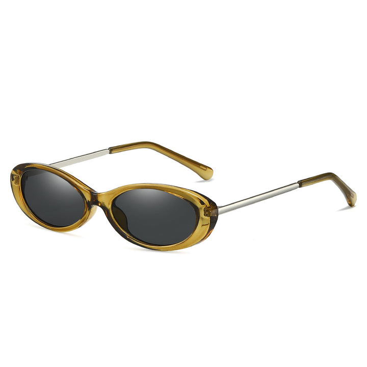 Retro-inspirierte ovale Sonnenbrille Karnz