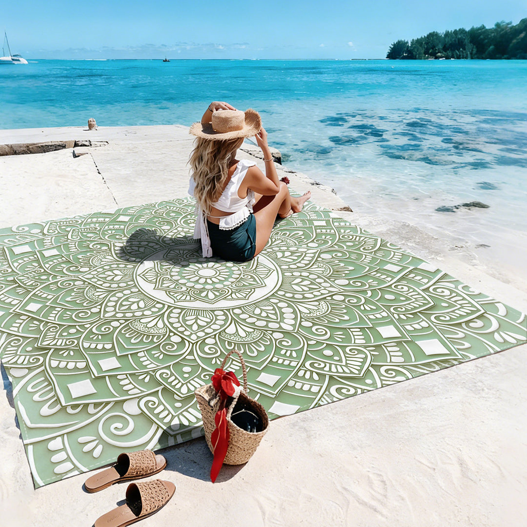 Mandala Design Strandmatte Karnz