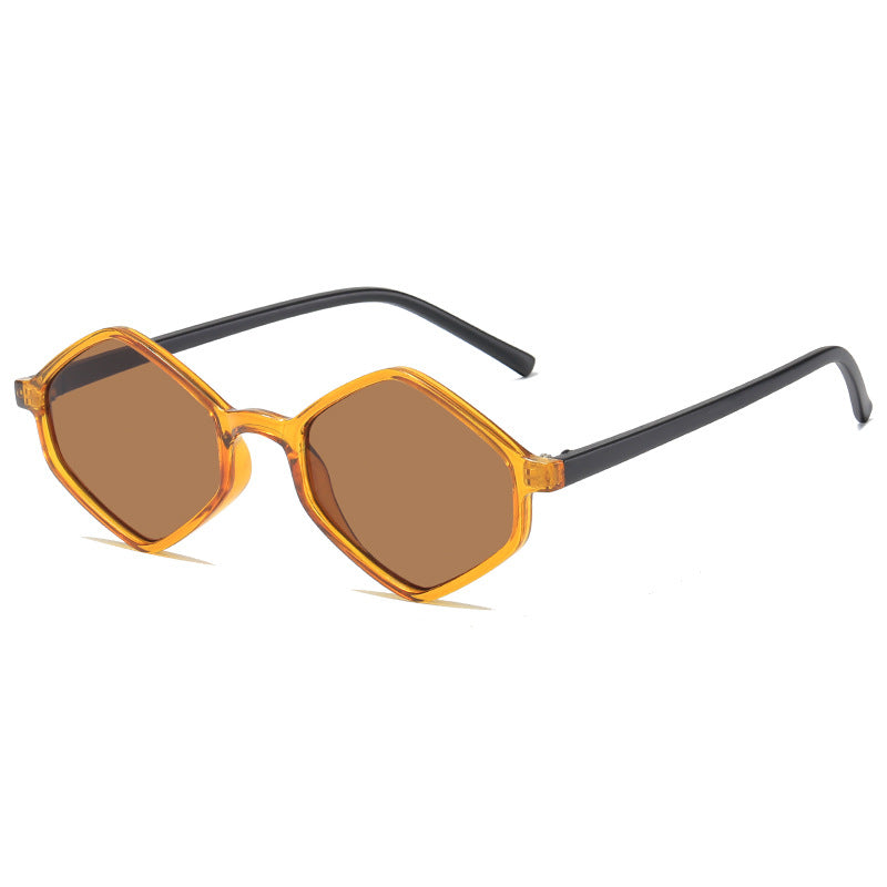 Damen stylische geometrische Sonnenbrille mit elegantem Rahmen Karnz
