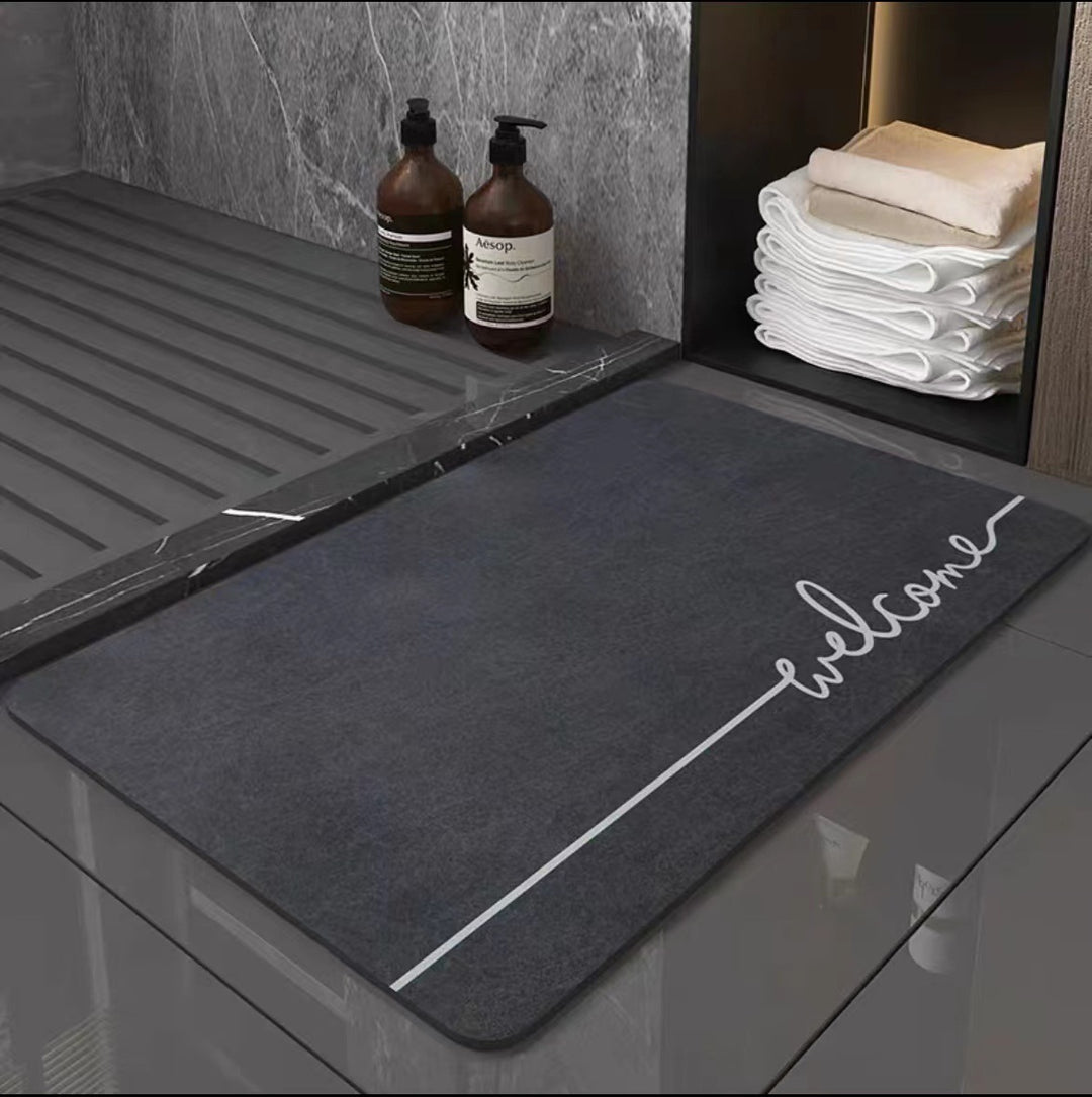 Elegante ovale Willkommensmatte