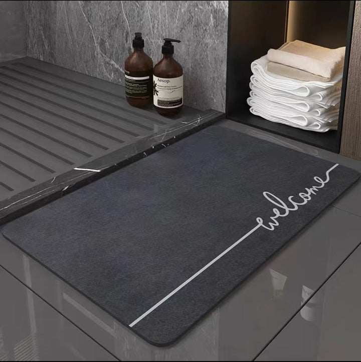 Elegante ovale Willkommensmatte