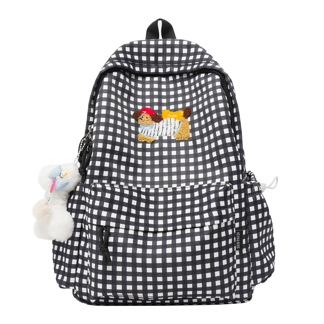 Verspielter Charakter Bestickter Rucksack