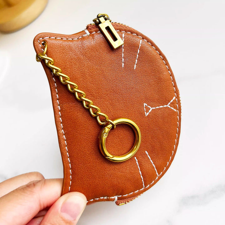 Charmante katzenförmige Münztasche