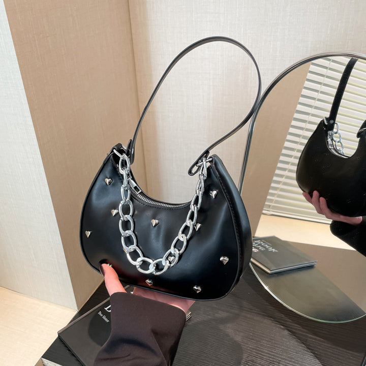 Chic Herz-Verzierte Schultertasche Karnz