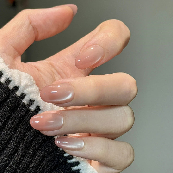 Elegante Glänzende Press-On Nagelset  1791774068