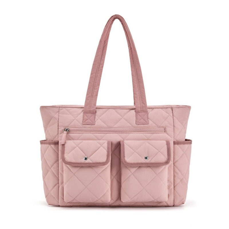 Quilted Tragetasche mit Praktischen Außentaschen Karnz