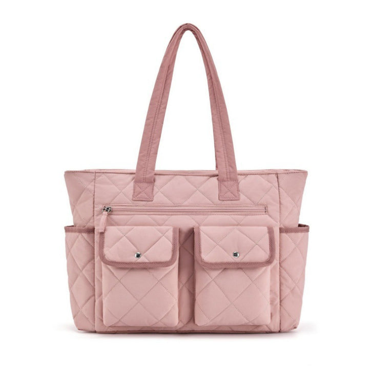 Quilted Tragetasche mit Praktischen Außentaschen Karnz