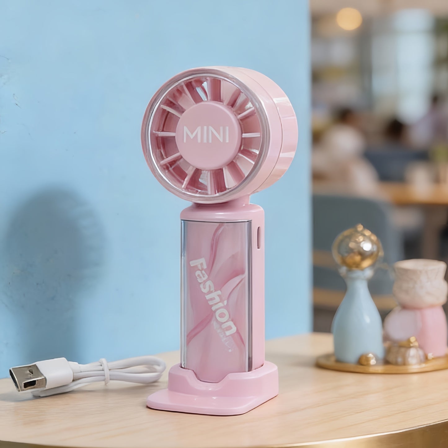 Damen Tragbarer Handventilator mit flexibler Aufladung Karnz