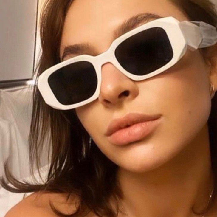 Damen modische quadratische Sonnenbrille mit trendigem Schildpatt-Design Karnz