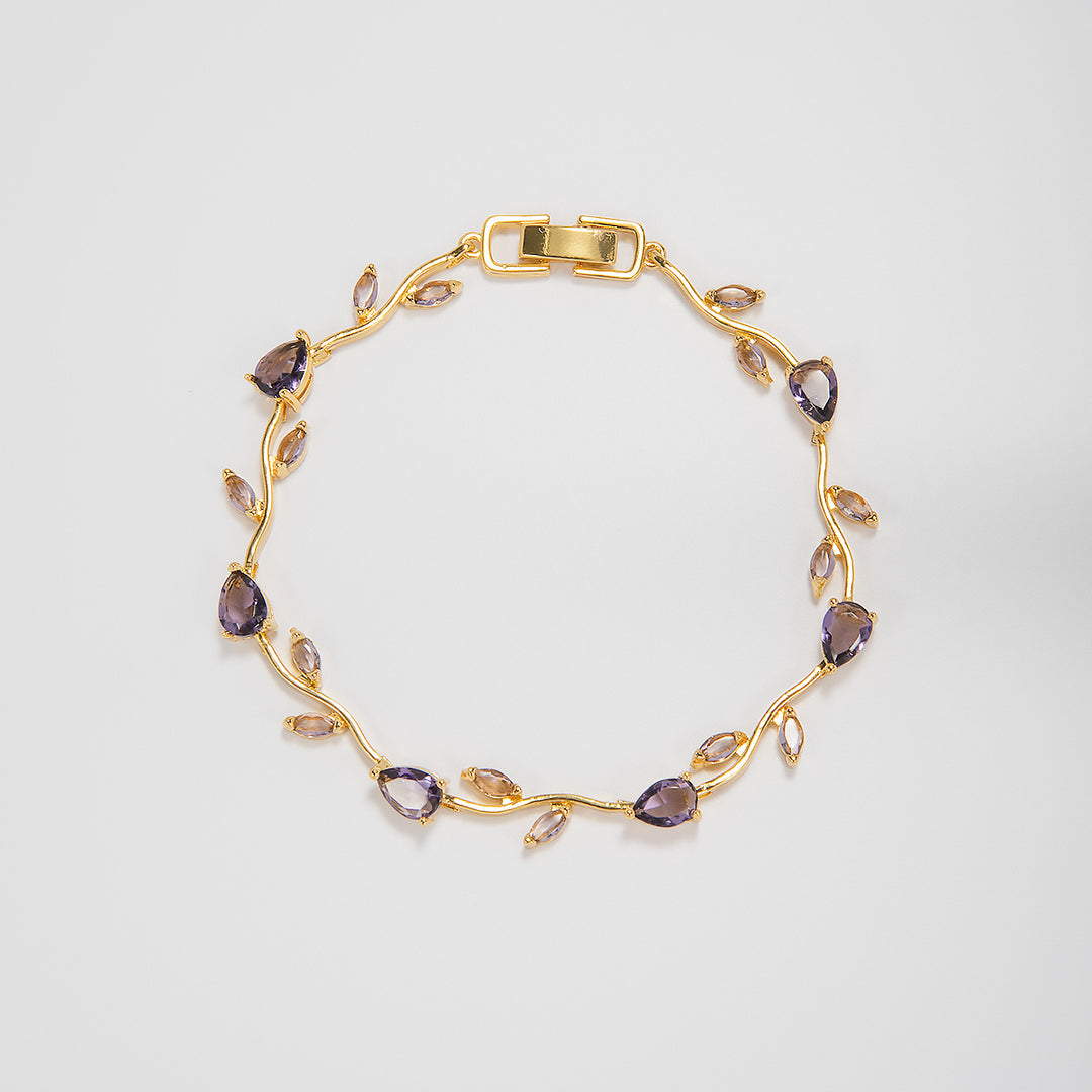 Elegante florale Design-Aussage-Armband Karnz