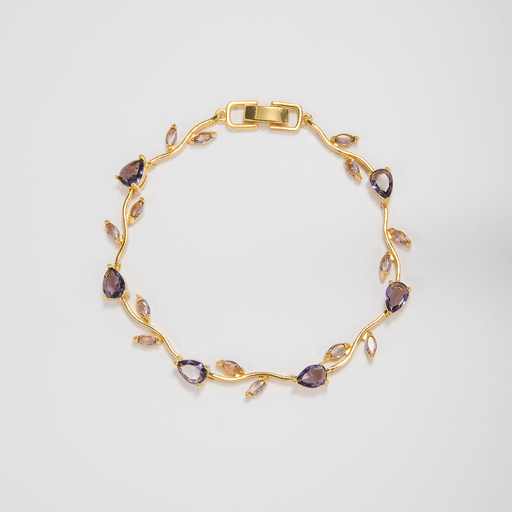Elegante florale Design-Aussage-Armband Karnz