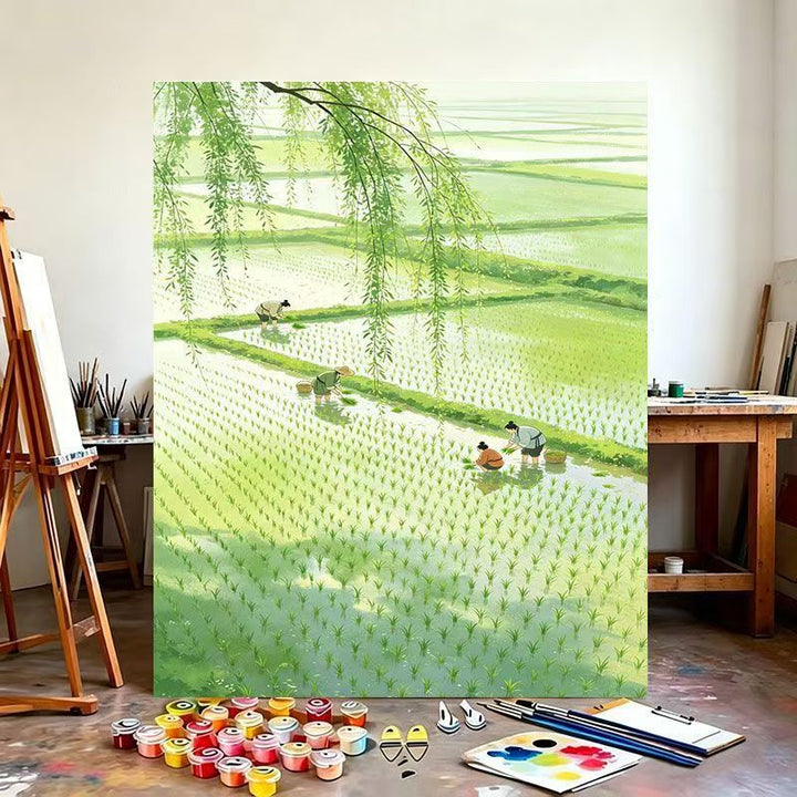 Reisefeld Landschaft Leinwandkunst Karnz