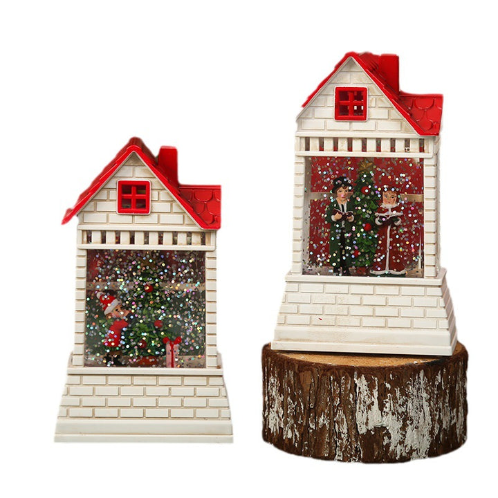 Beleuchtetes Weihnachtsdorf mit beweglichen Figuren Karnz