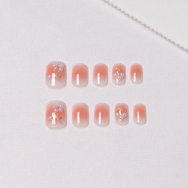 Floral Dekorative Press-On Nagelkunst