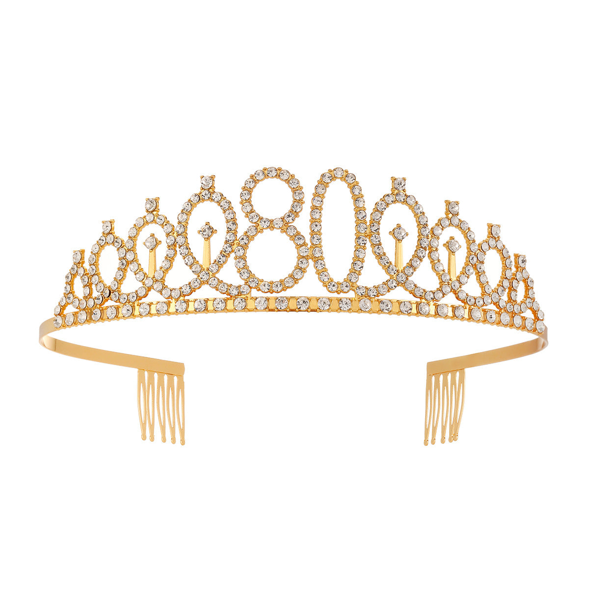 Damen Kristallverzierte Tiara mit elegantem Design Karnz