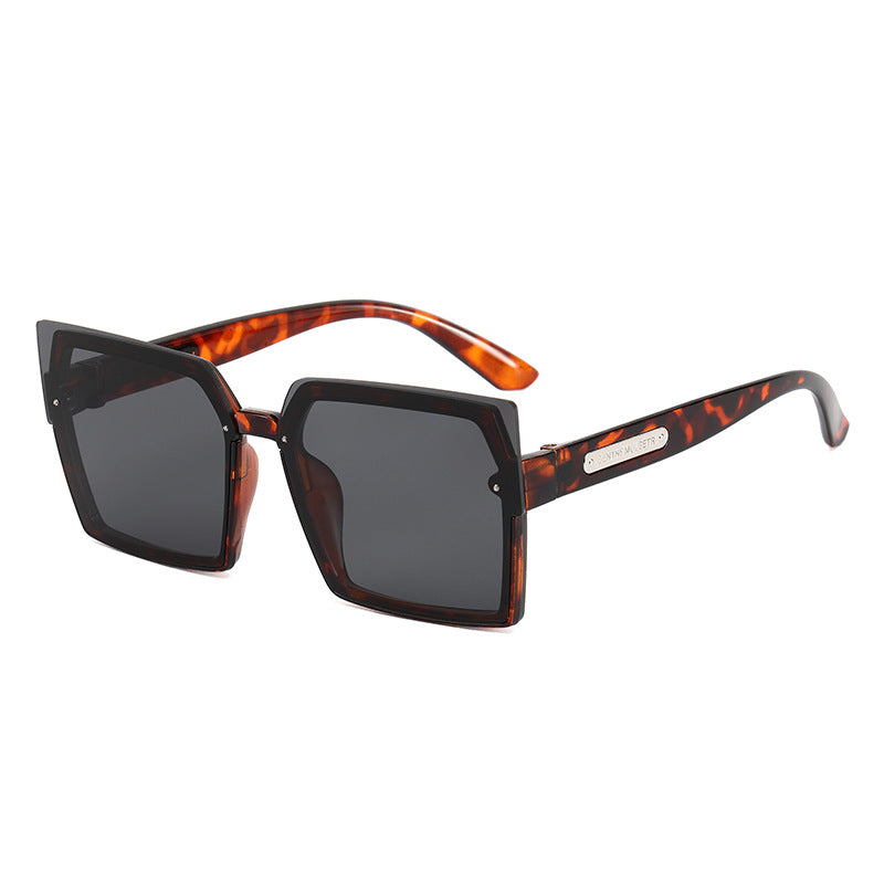 Damen Modische quadratische Sonnenbrille mit stylischem zweifarbigen Rahmen Karnz