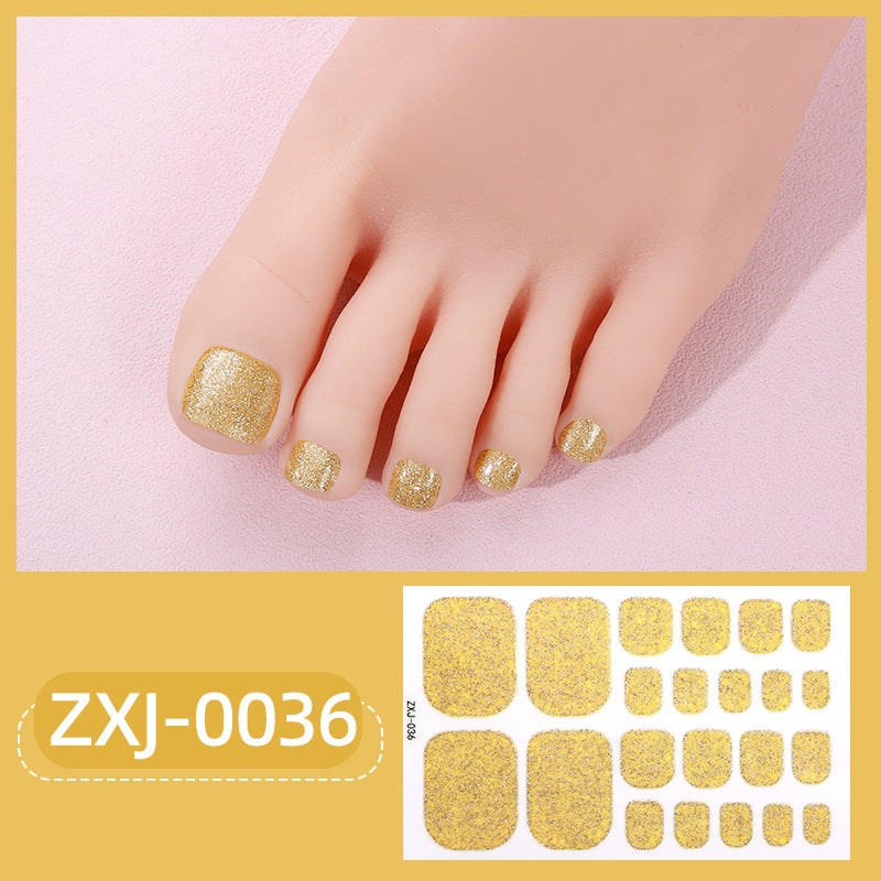 Glitzernde Fußnagel-Wraps  1790954465