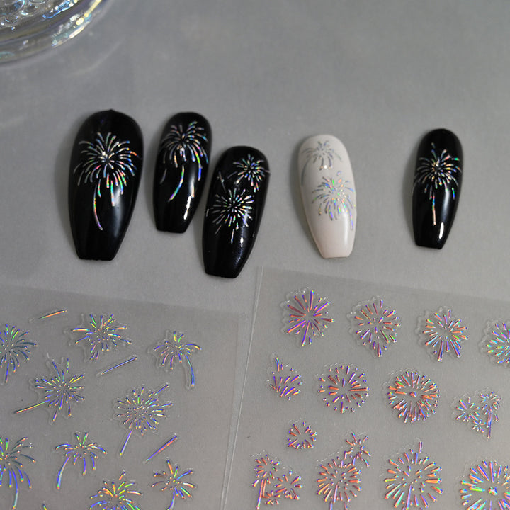 Dekorative Nagelkunst Aufkleber Set