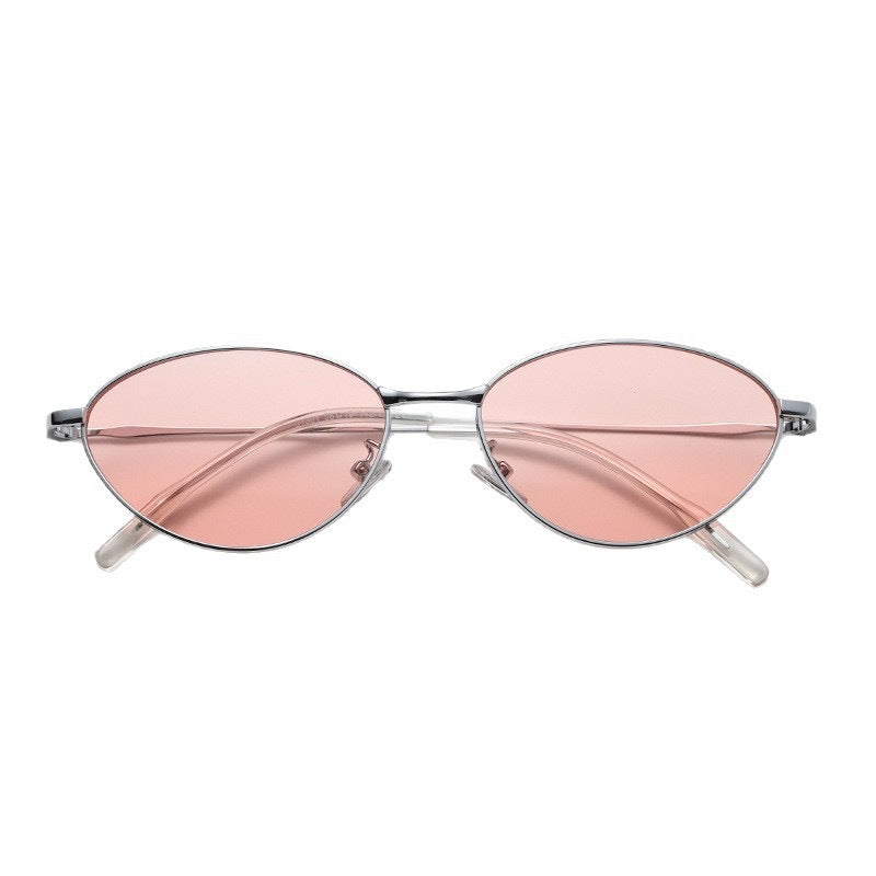 Modische Rechteckige Brille mit Feinem Metallrahmen Karnz