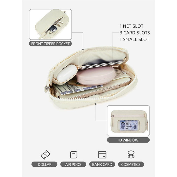 Stylische und Praktische Kosmetic-Clutch mit Abnehmbarem Trageband Karnz