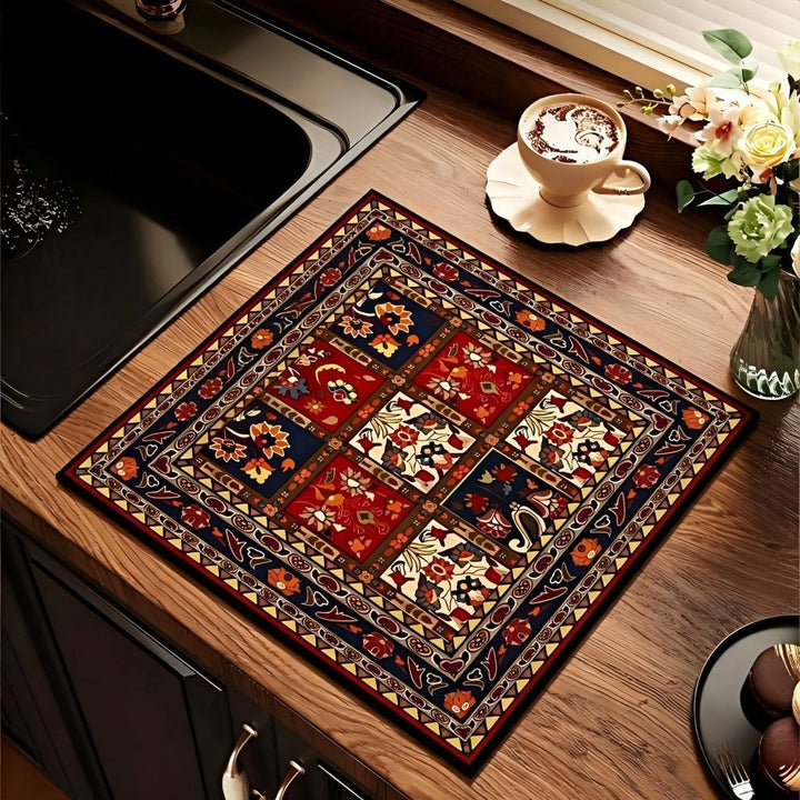 Vintage Floral Pattern Küchenmatte