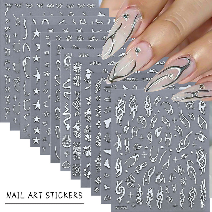 Floral Decorative Nail Art Aufkleber