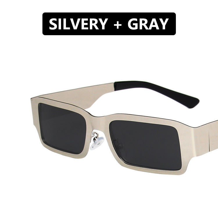 Damen geometrische Sonnenbrille mit schützendem UV-Filter und robustem Metallrahmen Karnz