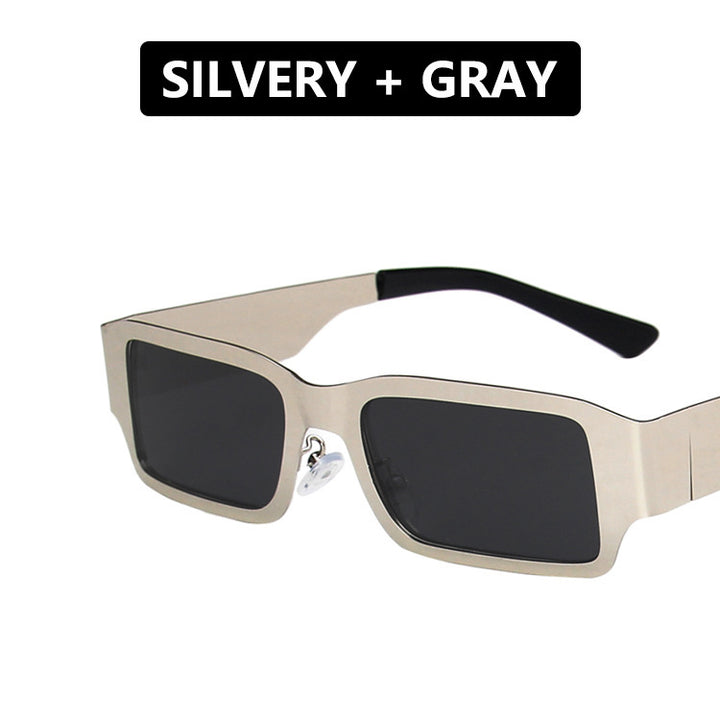 Damen geometrische Sonnenbrille mit schützendem UV-Filter und robustem Metallrahmen Karnz
