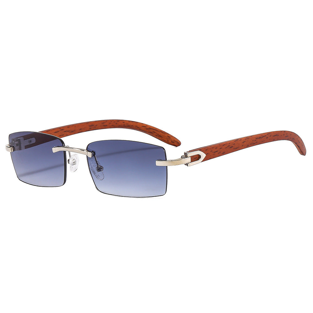 Stylische Holzgriff Quadratische Sonnenbrille Karnz