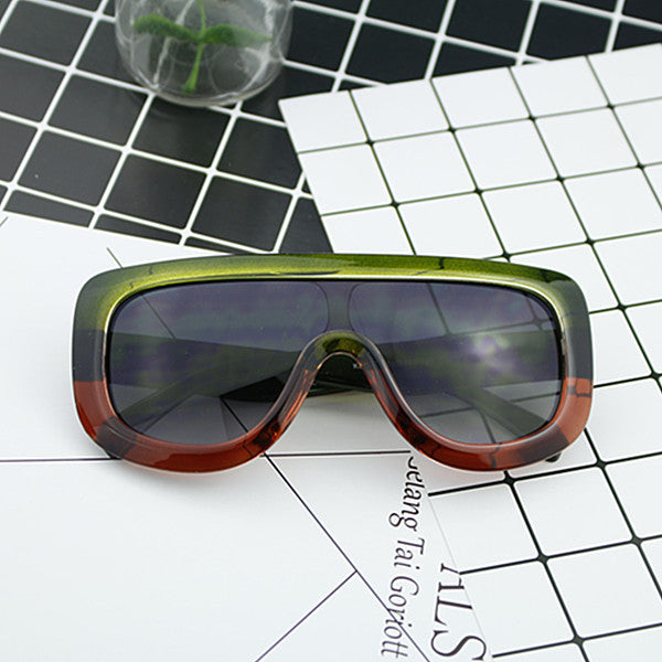 Damen Sportliche oversized Sonnenbrille mit futuristischem Design Karnz