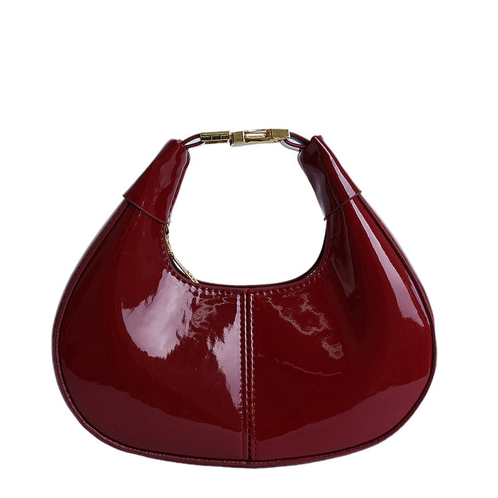 Glänzende Lackleder Abendhandtasche Karnz