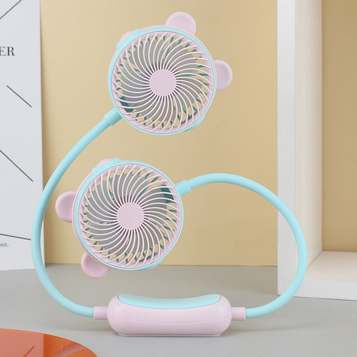 Unisex Tragbarer Doppelventilator Karnz