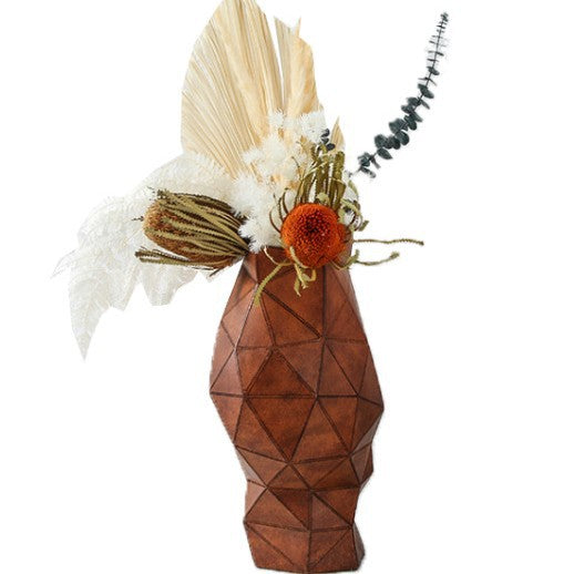 Geometrische Dekorative Blumen Vase