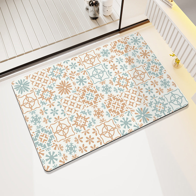 Abstrakte Moderne Badmatte Karnz
